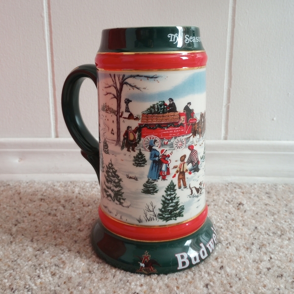 Christmas Budweiser 1991 Mug - Picture 3 of 5